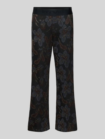 CAMBIO Broek met elastische band, model 'FAITH' Zwart - 2