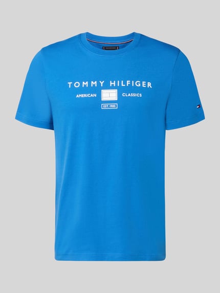 Tommy Hilfiger Regular Fit T-Shirt aus reiner Baumwolle Royal 2