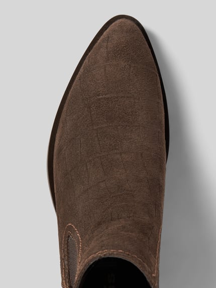 Tamaris Chelsea-boots van suède Donkerbruin - 3