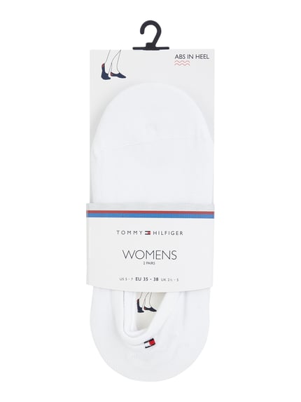 Tommy Hilfiger Füsslinge aus Baumwoll-Mix im 2er-Pack Weiss 2