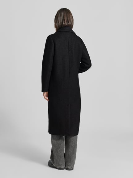 ICHI Mantel mit Reverskragen und aufgesetzten Taschen Black 5