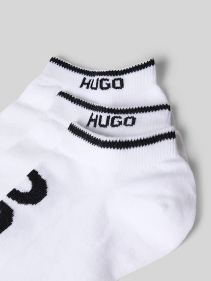 HUGO Sok-sokken met logoprint in set van 3 Wit - 2