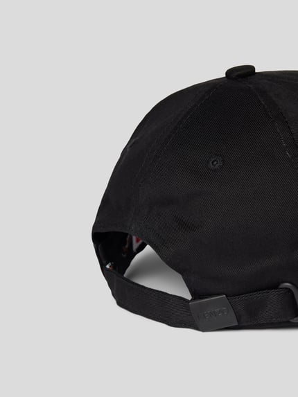Kenzo Baseballpet met labelstitching Zwart - 4
