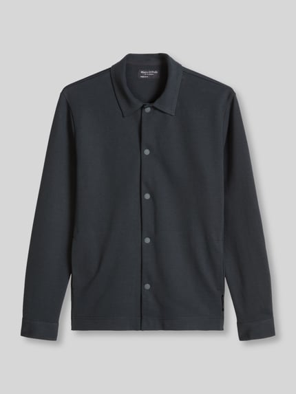 Marc O'Polo Regular Fit Hemdjacke aus Baumwoll-Mix  Marine 2