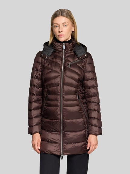 Gil Bret Regular Fit Steppjacke mit Kapuze Mittelbraun 4
