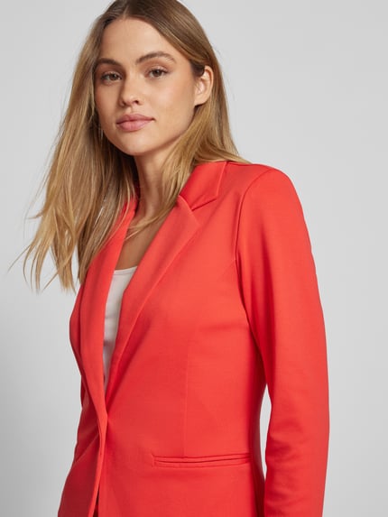ICHI Slim fit blazer met paspelzakken, model 'KATE' Rood - 3