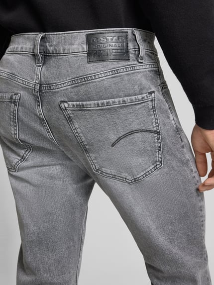 G-Star RAW Straight Fit Jeans im Used-Look Modell 'MOSA' Mittelgrau 3