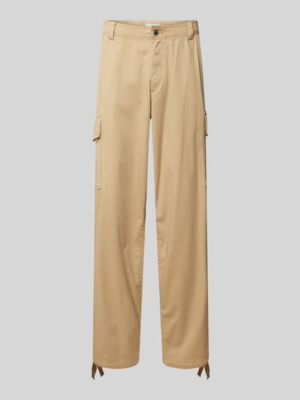 Calvin Klein Jeans Regular Fit Cargohose mit elastischem Bund Sand 2