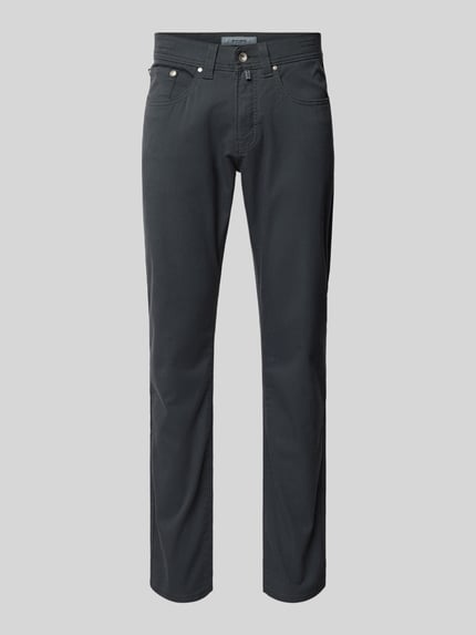 Pierre Cardin Tapered fit chino in 5-pocketmodel, model 'LYON' Middengrijs - 2