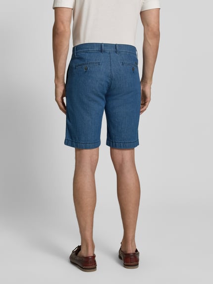 Pierre Cardin Regular Fit Bermudas in Denim-Optik mit Paspeltasche Blau 5
