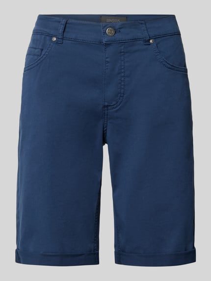 Productfoto, Bermudas met omslag en steekzakken van Angels, regular fit, knoop- en ritssluiting, blauw, maat 36, details uit de context