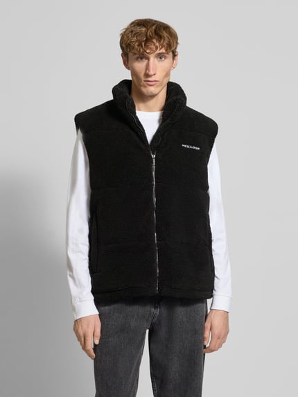 PEGADOR Steppweste mit Stehkragen und Label-Stitching Modell 'LANDIN' Black 4