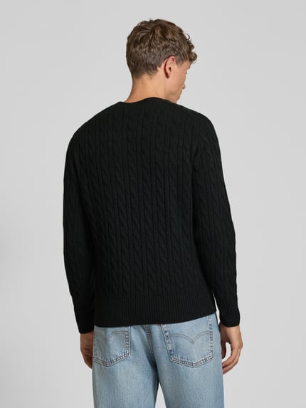 Lacoste Regular fit pullover van pure wol Donkergroen - 5