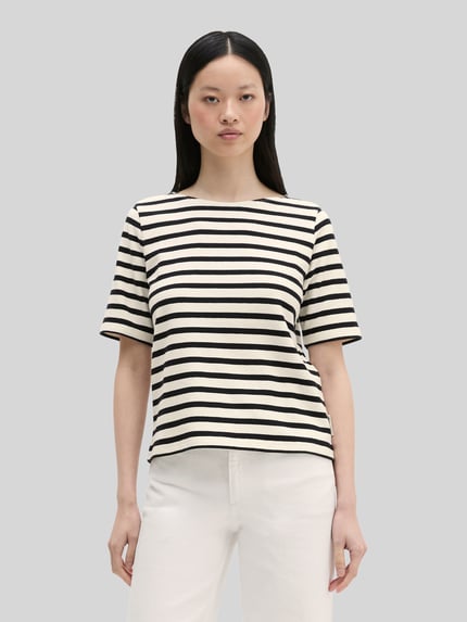 Marc O'Polo Relaxed Fit T-Shirt aus reiner Baumwolle Marine 4