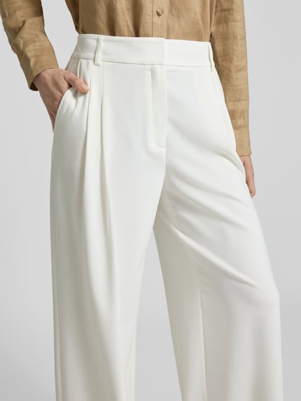 s.Oliver BLACK LABEL Weite Hose mit Viskose-Anteil Offwhite 3