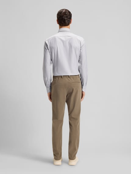 BOSS Slim fit zakelijk overhemd met kentkraag, model 'HANK' Hazelnoot - 5