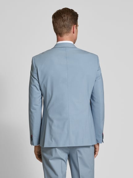 HUGO Pak met reverskraag, model 'Arti/Hesten' Bleu - 5