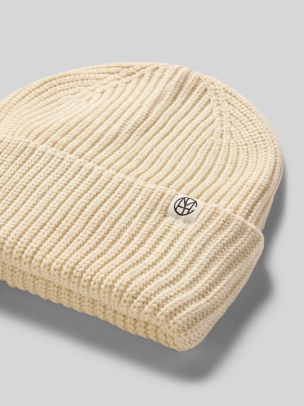 MSCH Copenhagen Beanie van viscosemix, model 'GALINE RACHELLE' Offwhite gemêleerd - 2