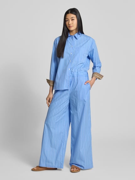 MAX&Co. Regular Fit Hemdbluse mit Brusttasche Modell 'BARI' Bleu 1
