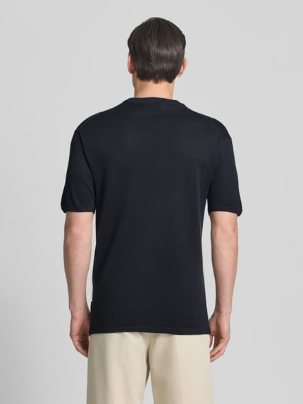 Marc O'Polo regular fit T-shirt van puur katoen Marc O'Polo × DFB Travel collectie Donkerblauw - 5