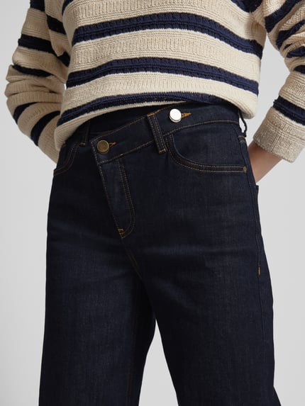 Goldgarn Cross fit jeans in 5-pocketmodel Donkerblauw - 3