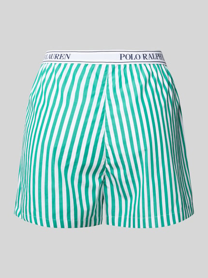 Polo Ralph Lauren Relaxed Fit Pyjama-Shorts mit elastischem Label-Bund Gruen 3
