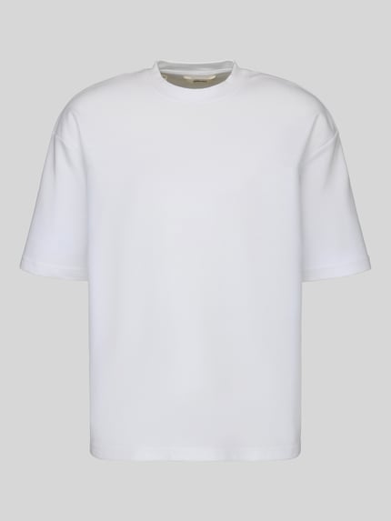 Selected Loose Fit T-Shirt mit Rundhalsausschnitt Modell 'OSCAR' Weiss 2