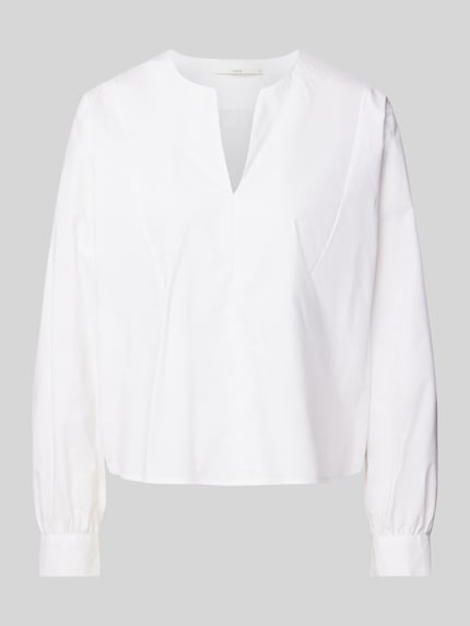 Regular fit blouse met V-hals Shop The Look MANNEQUINE