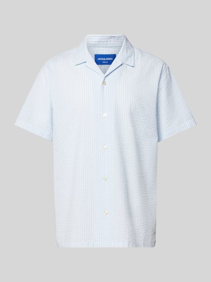 JACK & JONES Freizeithemd mit Knopfleiste Hellblau 2