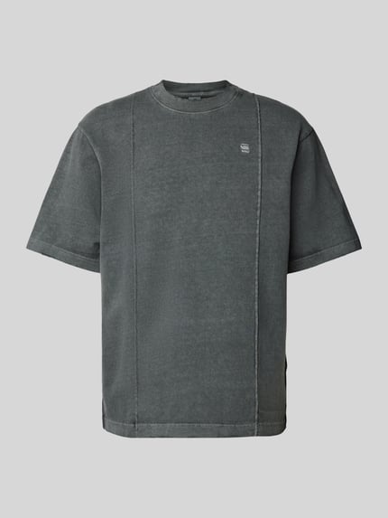 G-Star RAW T-Shirt mit Label-Stitching Anthrazit 2