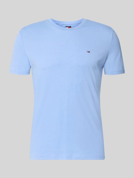 Slim fit t-shirt van katoenmix Shop The Look MANNEQUINE