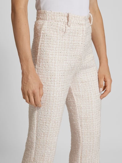 ROTATE Stoffen broek in tricotlook Roze - 3