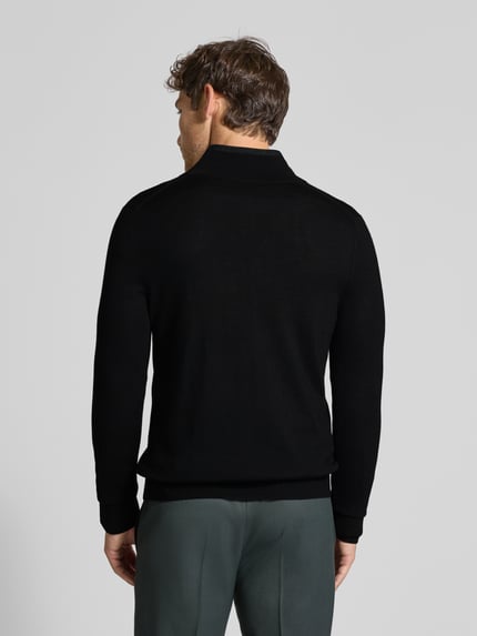 Paul Smith Strickpullover mit gerippten Abschlüssen Black 5