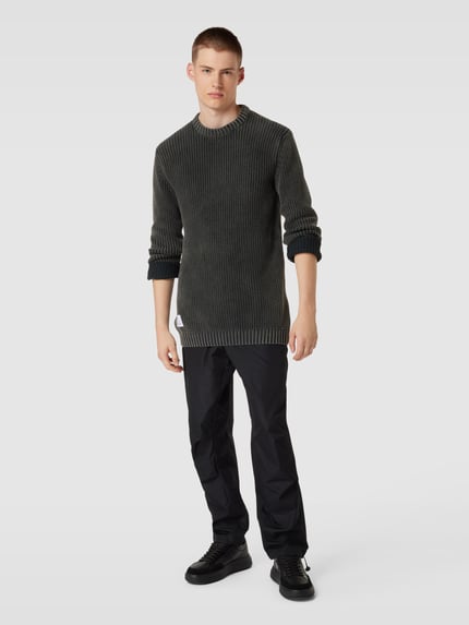 Alpha Industries Strickpullover mit Label-Detail Modell 'Acid' Black 1