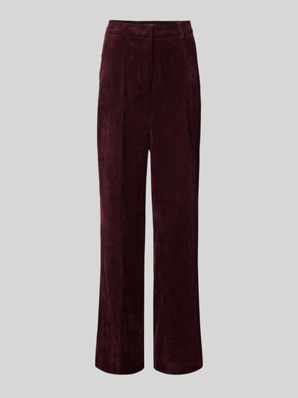 Regular Fit Cordhose mit angedeuteten Taschen Modell 'AMELIE' Shop The Look MANNEQUINE