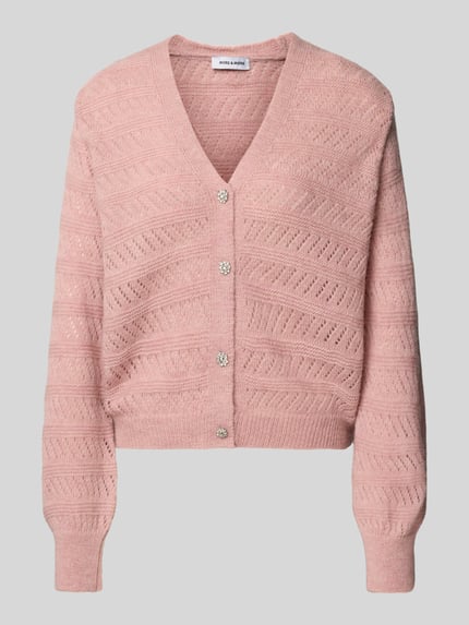 MORE & MORE Regular Fit Strickjacke mit Woll-Alpaka-Anteil Rose 2