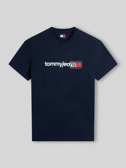Tommy Jeans Regular Fit T-Shirt aus reiner Baumwolle Marine 2