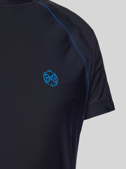HOM T-shirt met ronde hals BLACK - 2