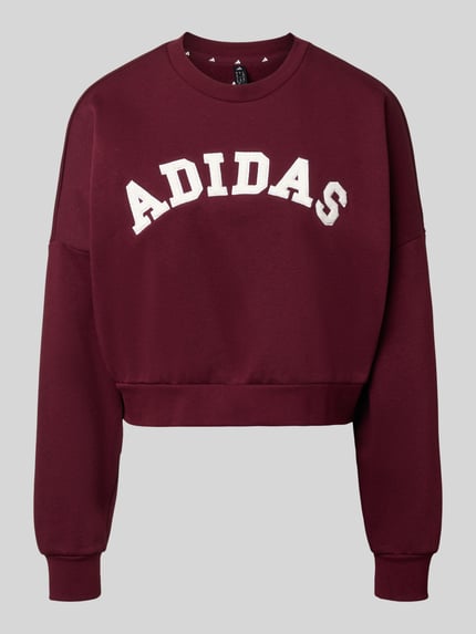 adidas Sportswear Sweatshirt mit Logo-Schriftzug Bordeaux 1
