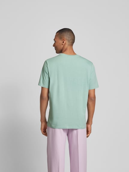 MAISON KITSUNÉ T-Shirt mit Label-Stitching Mint 5