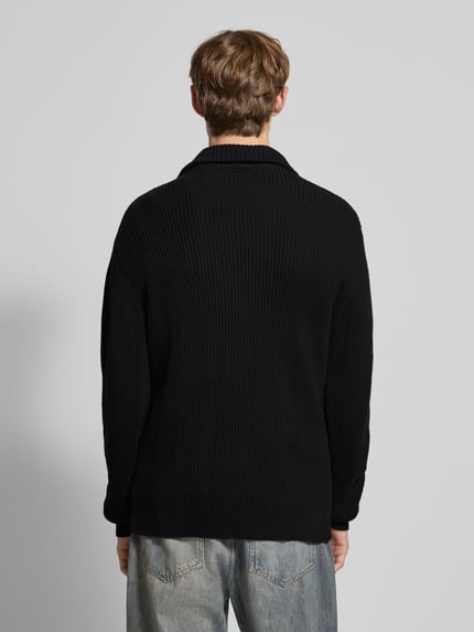 Redefined Rebel Troyer mit gerippten Abschlüssen Modell 'RIVER' Black 5