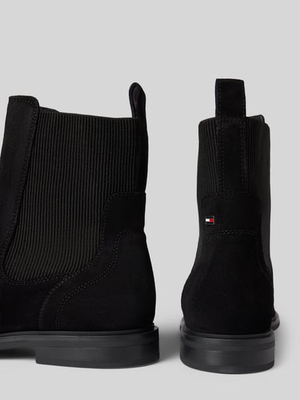 Tommy Hilfiger Chelsea boots van rundernappa Zwart - 2