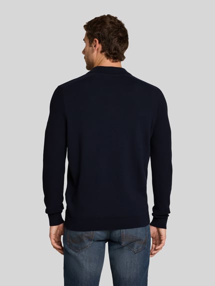 Tom Tailor Regular fit pullover met polokraag Marineblauw - 5