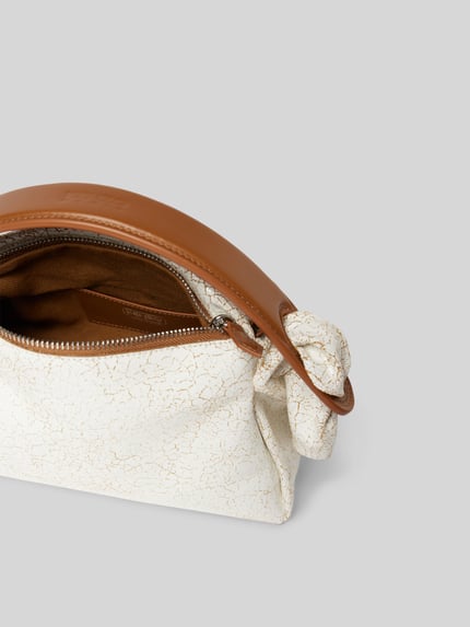 Kenzo Henkeltasche aus echtem Rindsleder Ecru 5