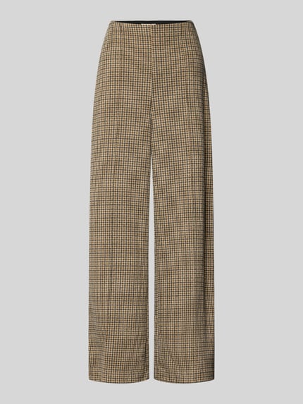 Spodnie materiałowe o kroju wide fit z dodatkiem wiskozy model 'Kate' Shop The Look MANNEQUINE
