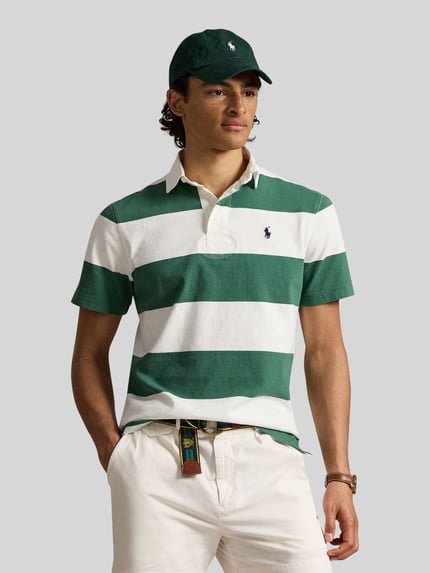 Polo Ralph Lauren Regular Fit Poloshirt aus reinem Baumwoll-Jersey Gruen 4