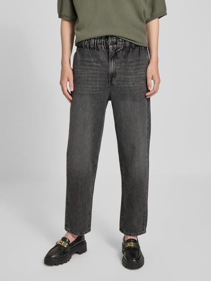 Jake*s Casual Jeans met elastische band in used-look Middengrijs - 4