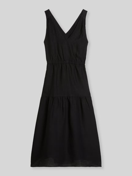 Marc O'Polo Relaxed Fit Freizeitkleid aus reinem Leinen Black 2