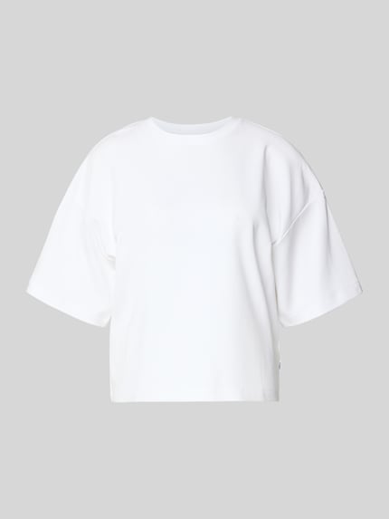 s.Oliver RED LABEL Oversized T-Shirt aus reiner Baumwolle Weiss 2