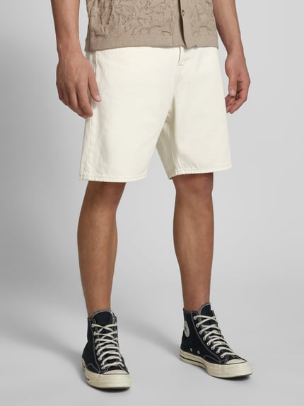JACK & JONES Loose Fit Jeansshorts im 5-Pocket-Design Modell 'TONY' Weiss 4